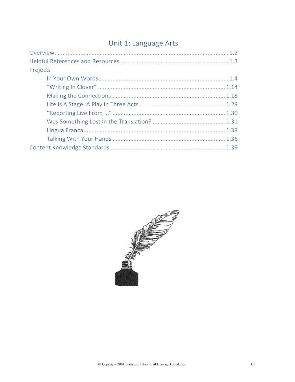 Language Arts Overview