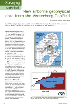 New Airborne Geophysical Data from the Waterberg Coalfield