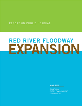 Report on Public Hearing for the Red River Floodway Expansion Project