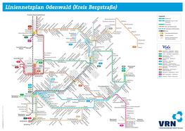Liniennetzplan Odenwald (Kreis Bergstraße)
