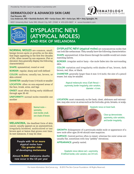 Dysplastic Nevi (Atypical Moles) and Risk of Melanoma