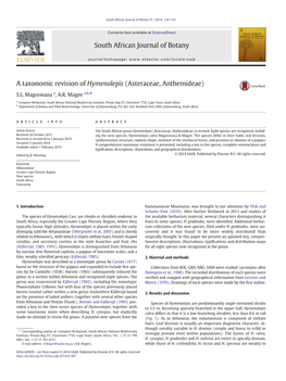 A Taxonomic Revision of Hymenolepis (Asteraceae, Anthemideae)