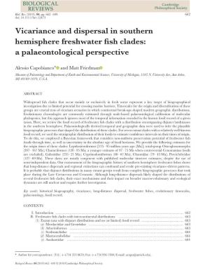 Vicariance and Dispersal in Southern Hemisphere Freshwater Fish Clades
