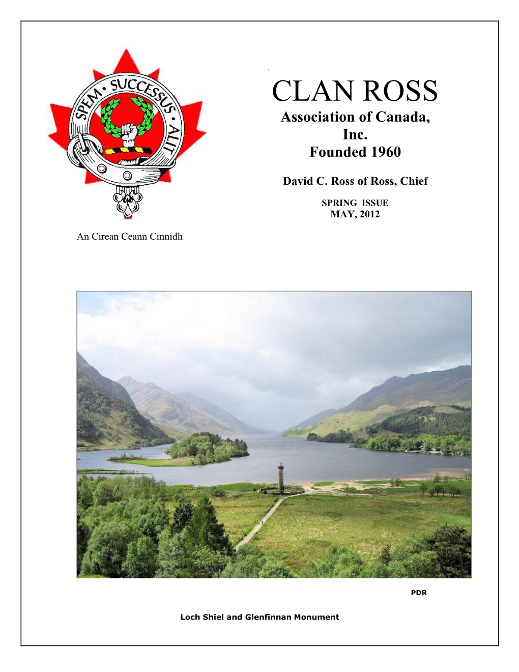 CLAN ROSS Association of Canada, Inc