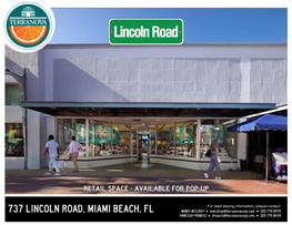 737 Lincoln Road, Miami Beach, Fl