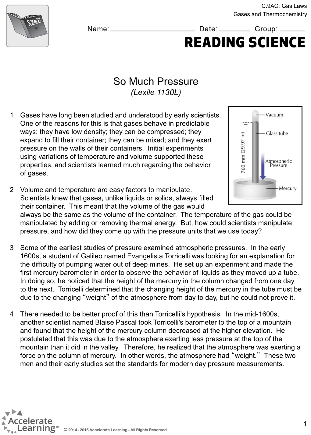 So Much Pressure (Lexile 1130L)