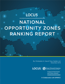 National Opportunity Zones Ranking Report