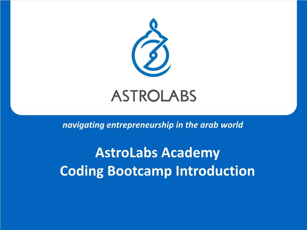 Astrolabs Academy Coding Bootcamp Introduction Your Instructors