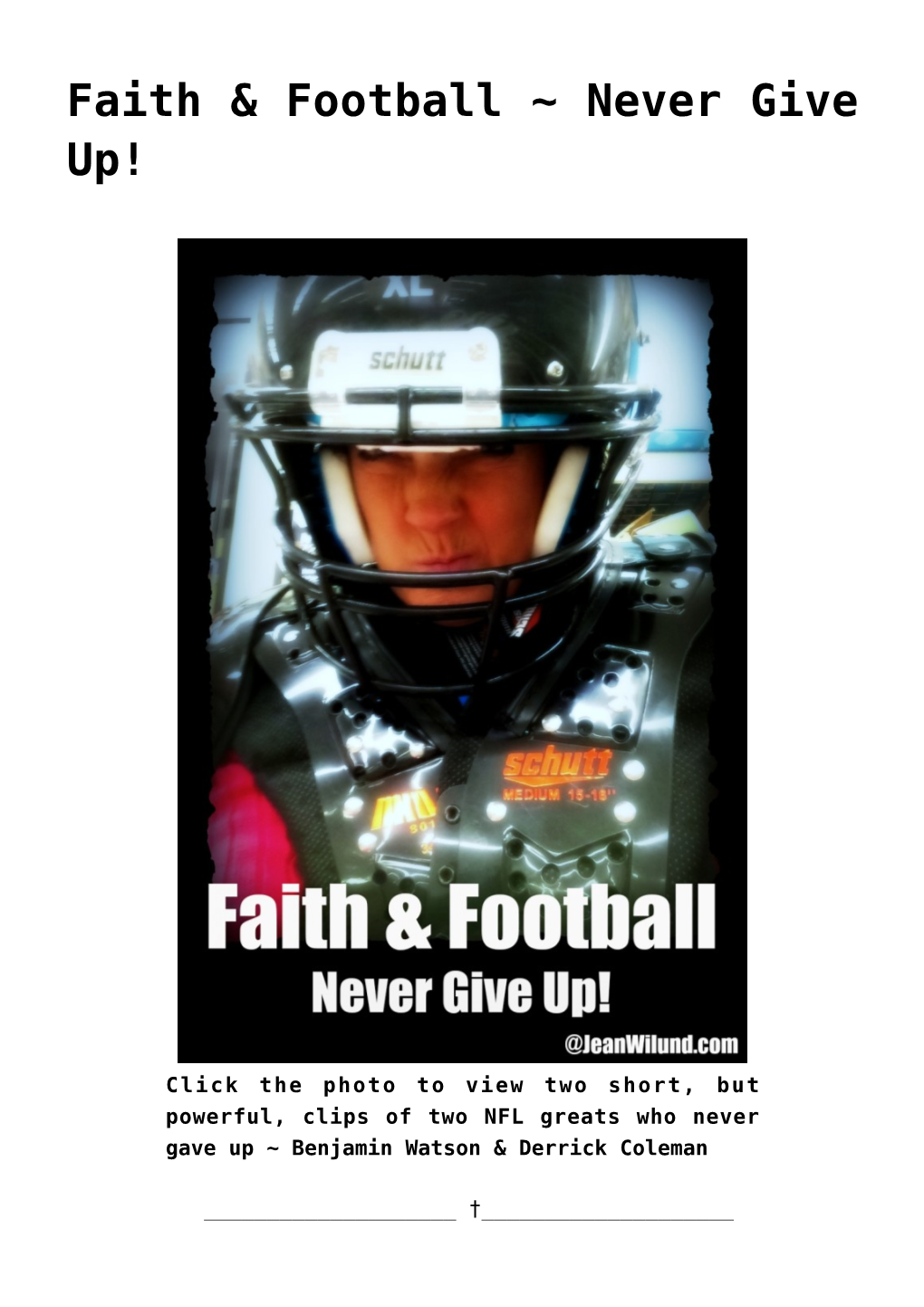 Faith & Football