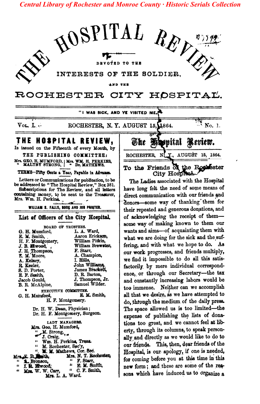 Rochester City the Hospital Review