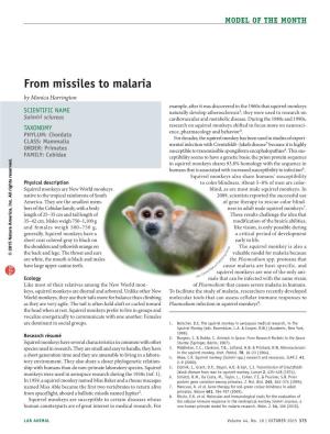 From Missiles to Malaria