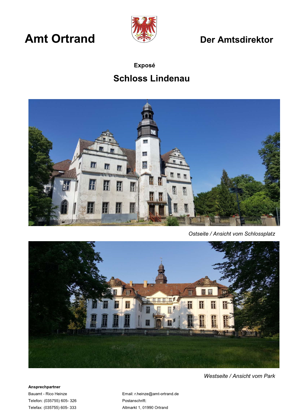 Exposé Schloss Lindenau