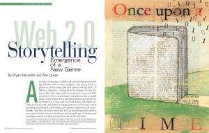 Web 2.0 Storytellingemergence of a New Genre by Bryan Alexander and Alan Levine