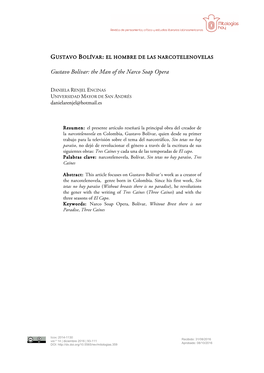 Gustavo Bolívar: El Hombre De Las Narcotelenovelas