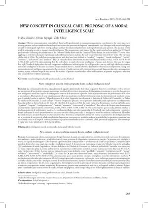 Proposal of a Moral Intelligence Scale