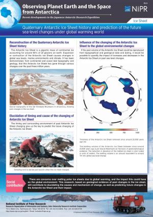 Quaternary Antarctic Ice Sheet History and Prediction of the Future Sea-Level Changes Under Global Warming World