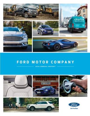 Ford Motor Company 2016 Annual Report