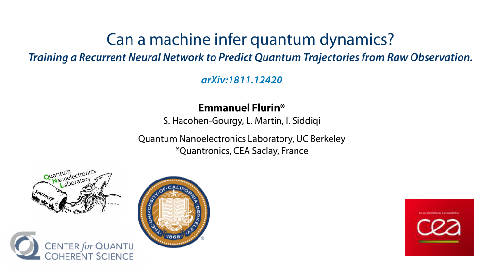 Can a Machine Infer Quantum Dynamics? Training a Recurrent Neural Network to Predict Quantum Trajectories from Raw Observation