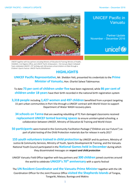 UNICEF Pacific in Vanuatu
