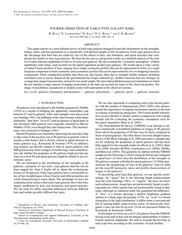 Fourier Dissection of Early-Type Galaxy Bars R