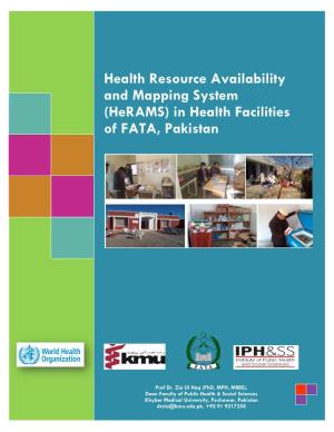 (Herams) in Health Facilities of FATA, Pakistan