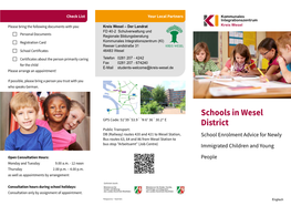 Schools in Wesel District