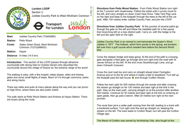 London LOOP Section 3 Jubilee Country Park to West Wickham
