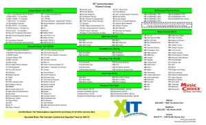 XIT Communications Channel Lineup