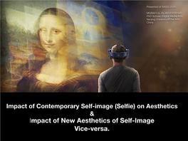 Impact of Contemporary Self-Image (Selfie) on Aesthetics