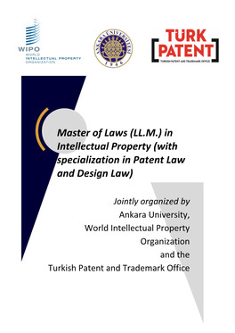 (LL.M.) in Intellectual Property (With Specialization in Patent Law And