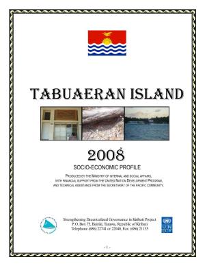 Tabuaeran Social and Economic Report 2008