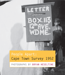 People Apart: Cape Town Survey 1952