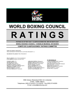 World Boxing Council Ratings