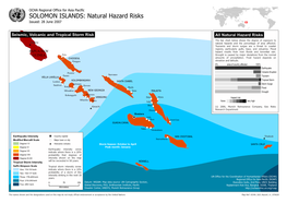 SOLOMON ISLANDS: Natural Hazard Risks Issued: 28 June 2007