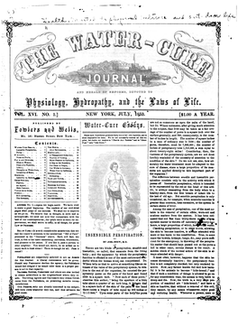 Water-Cure Journal V16 N1 Jul 1853