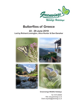 Butterflies of Greece Holiday Report 2019