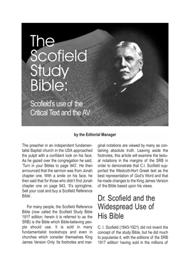 The Scofield Study Bible: Scofield's Use of the Critical Text and the AV