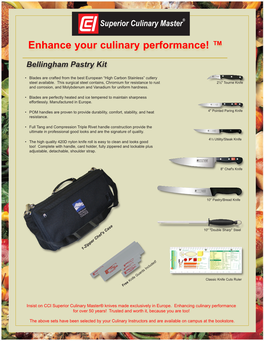 Enhance Your Culinary Performance! ™