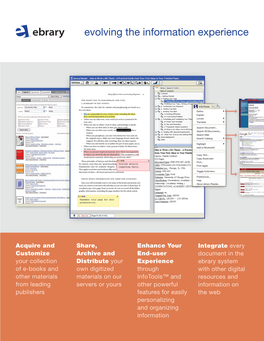 Evolving the Information Experience