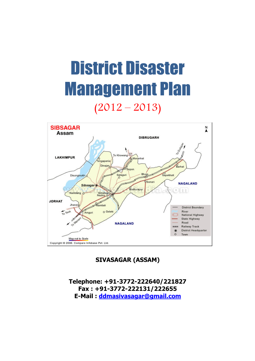 District Disaster Management Plan (2012 – 2013)