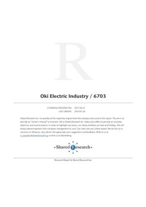 Oki Electric Industry / 6703