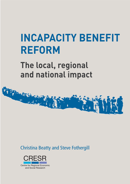 Incapacity Benefit Reform