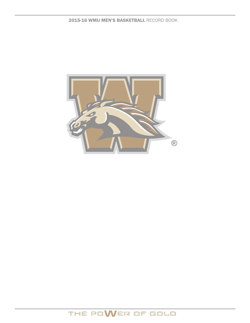 2015-16 Wmu Men's Basketball Record Book