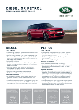 Diesel Or Petrol Making an Informed Choice