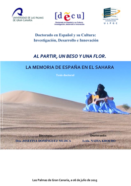 La Memoria De España En El Sahara