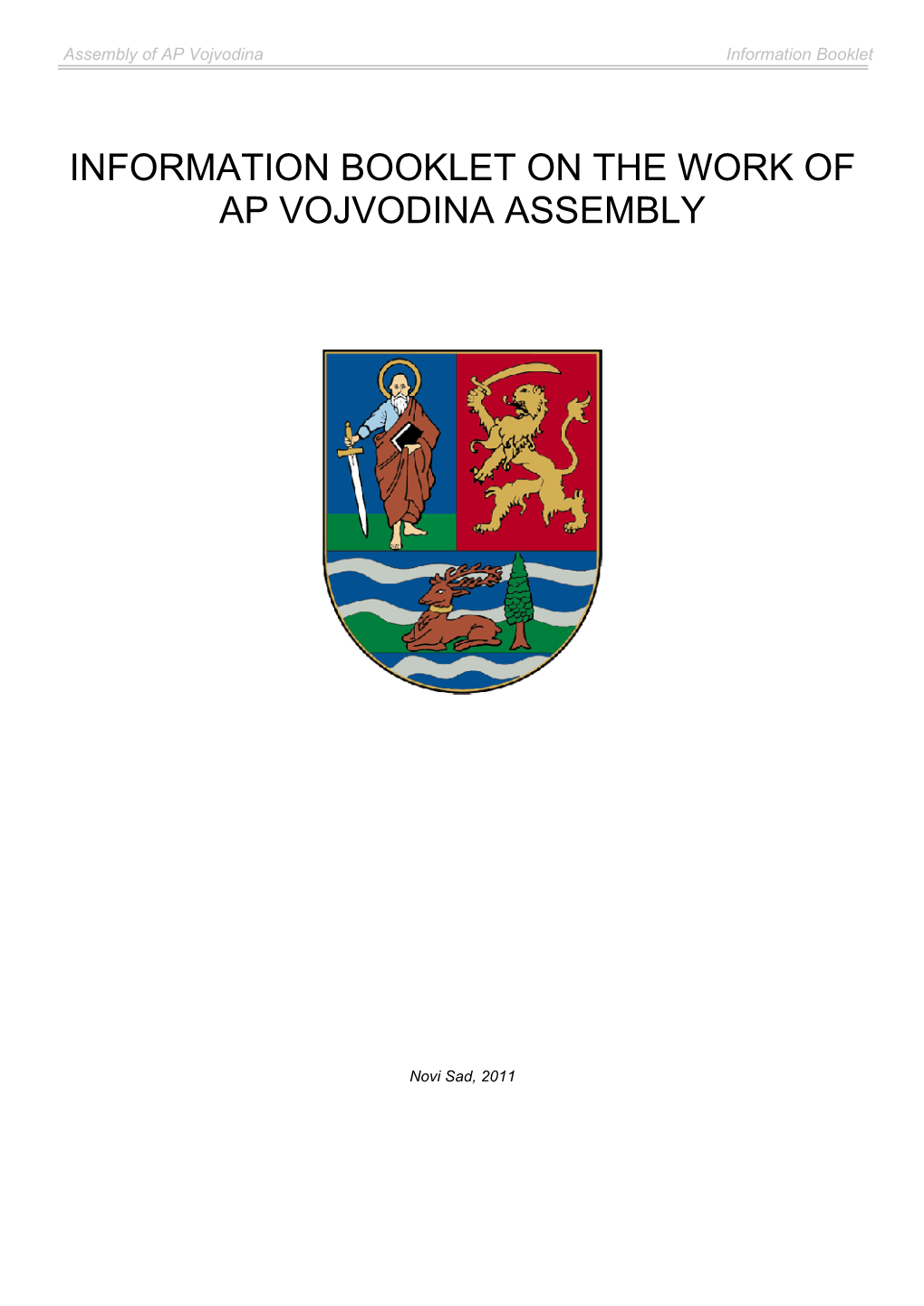 Information Booklet, Assembly Composition 2008-2012