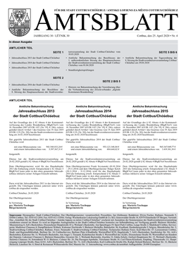 Amtsblatt 04/2020 Vom 25.04.2020