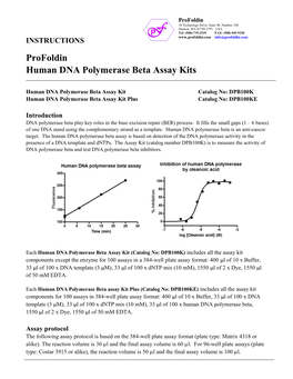 Profoldin Human DNA Polymerase Beta Assay Kits