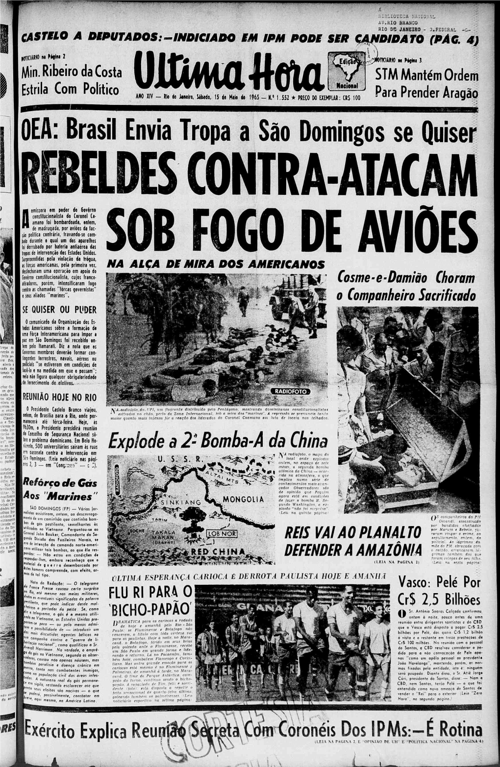 OEA: Brasil Envia Tropa a São Domingos Se Quiser