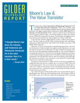REPORT Moore's Law & the Value Transistor